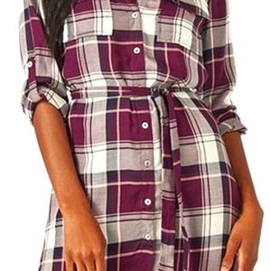 Plaid Shirt Dress
